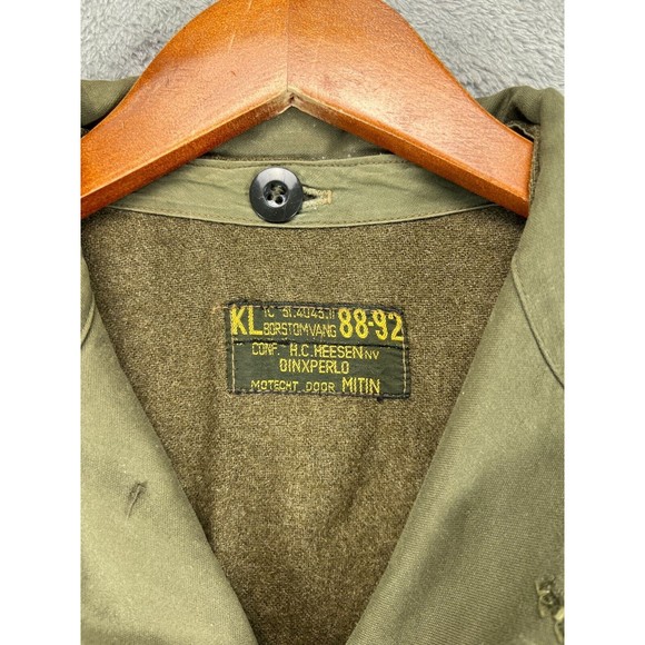 VTG 80s KL SEYNTEX GERMAN DUTCH MILITARY FIELD JACKET Wool Liner 42 BORSTOMVANG - Picture 3 of 16